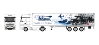 Herpa 959698 - H0 - Mercedes-Benz Koffer-Sattelzug Schmidt Flugzeug